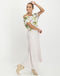 Florence Cold Shoulder Top Floral | Rose