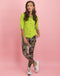 Khloe Drawstring Pants Leopard and Rose | Black