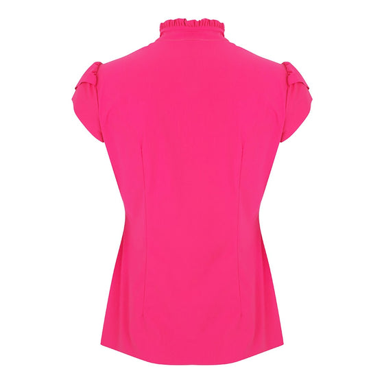 Tash Pussybow Blouse | Fuxia
