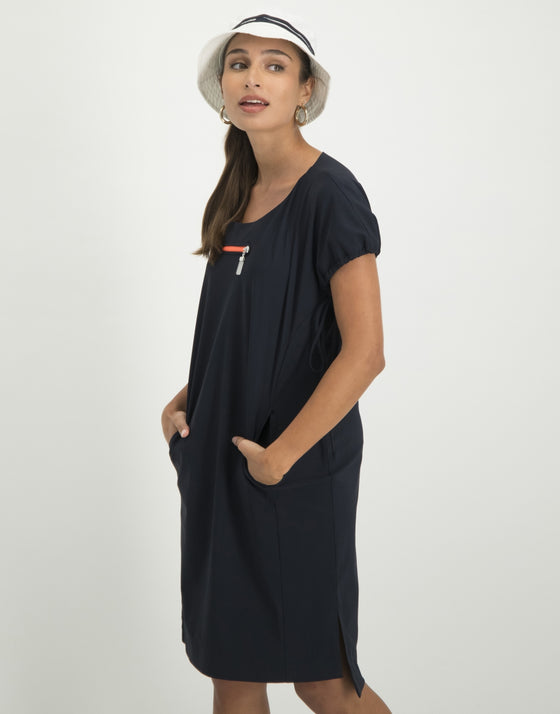Tiff Zipper Dress | Blue