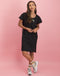 Tiff Zipper Dress | Black