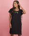 Tiff Zipper Dress | Black