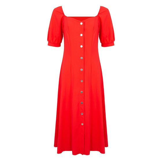 Sara Midi Dress | Red