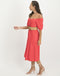 Sara Midi Dress | Red