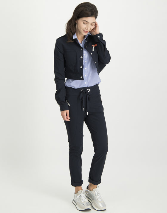 BLOUSE | White/Blue