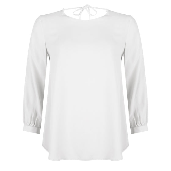 Evie Tie Top | White