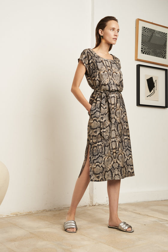 Dress Eva | Brown snake