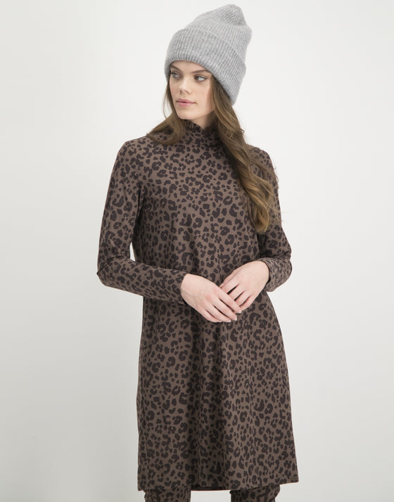 Dress Hilda | Animal brown