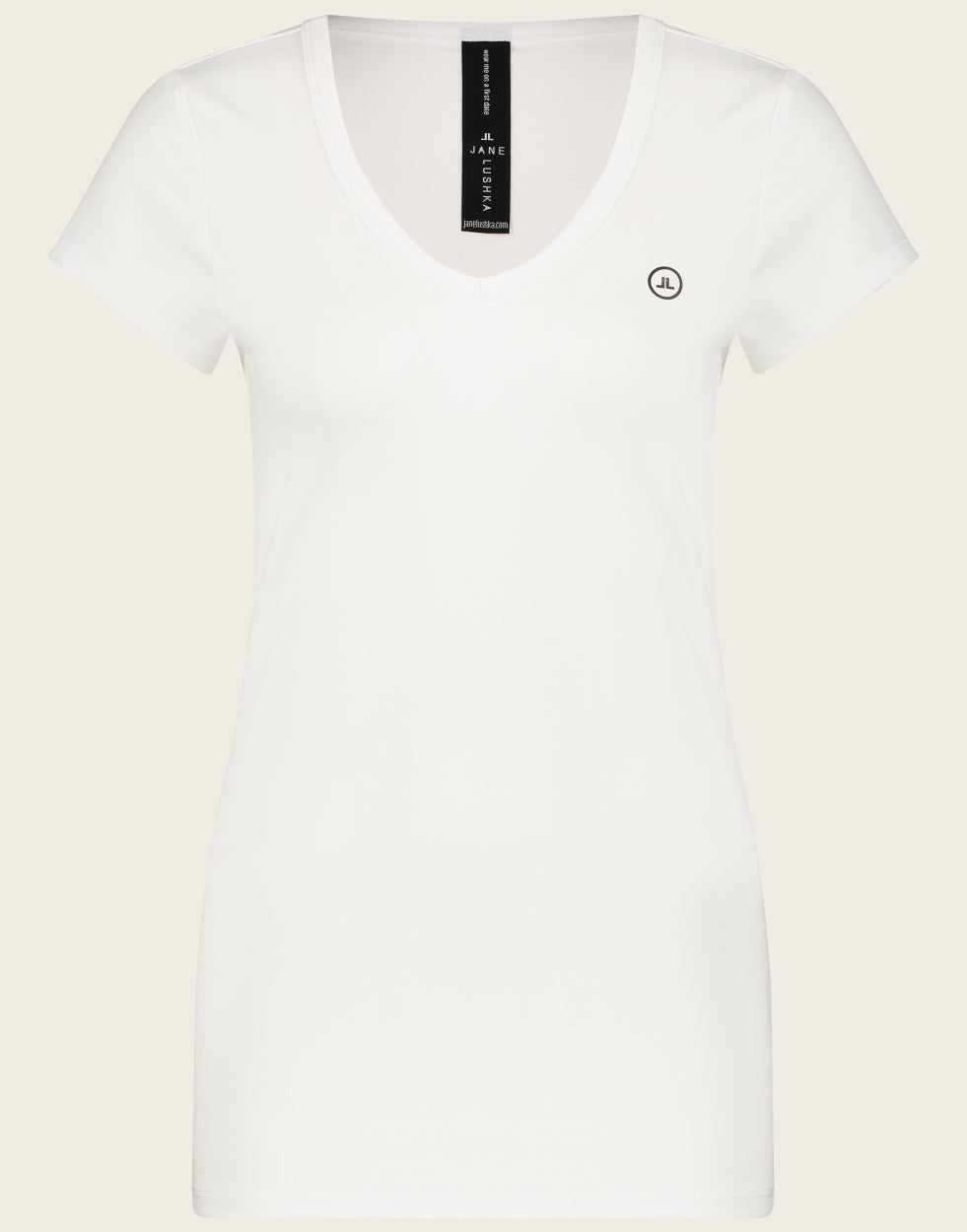 T shirt V Neck easy wear | White