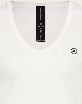 T shirt V Neck easy wear | White