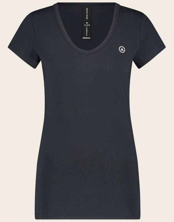 T shirt V Neck easy wear | Blue