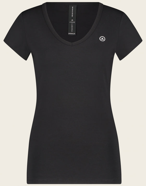 T shirt V Neck easy wear | Black