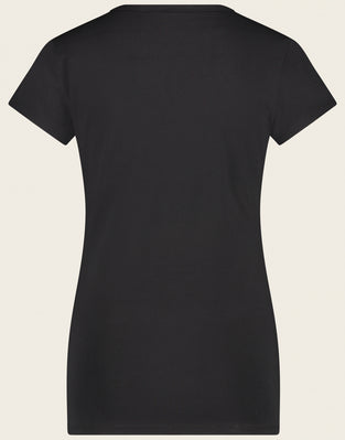 T shirt V Neck easy wear | Black