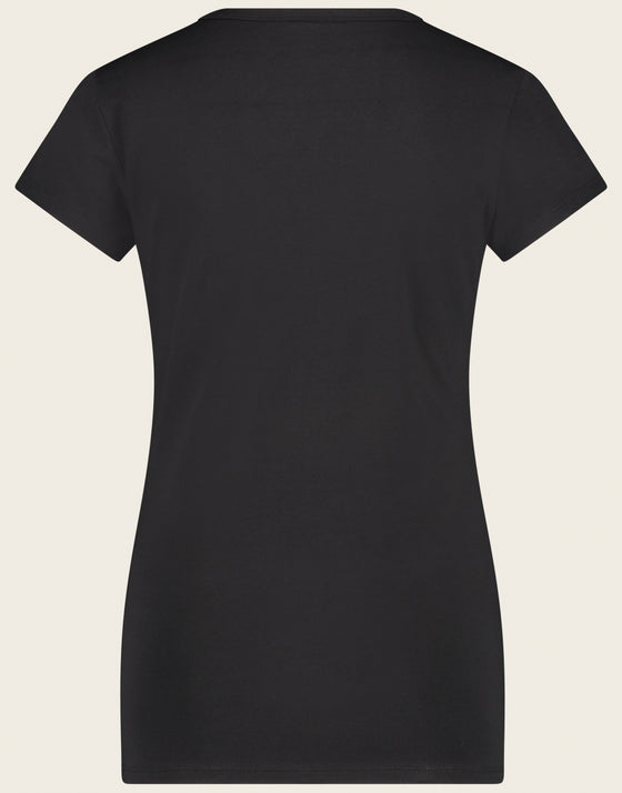 T shirt V Neck easy wear | Black