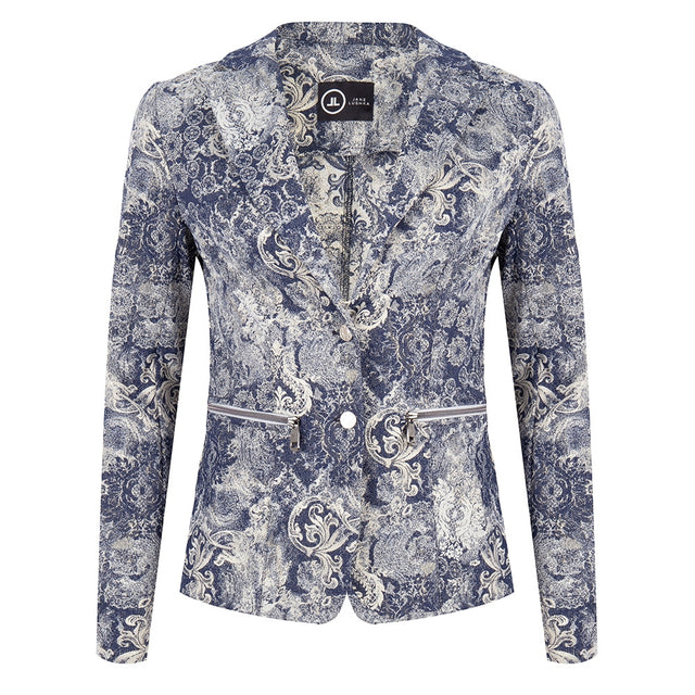 Eva Easy To Wear Blazer Baroque | Blue