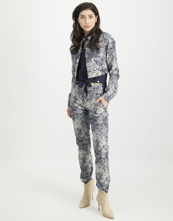Chloe Cropped Blouse | Jeans