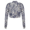 Joan Cropped Jacket Baroque | Blue