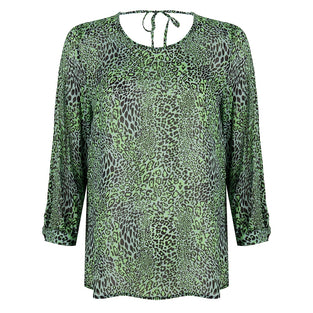 Evie Tie Top Animal | Green