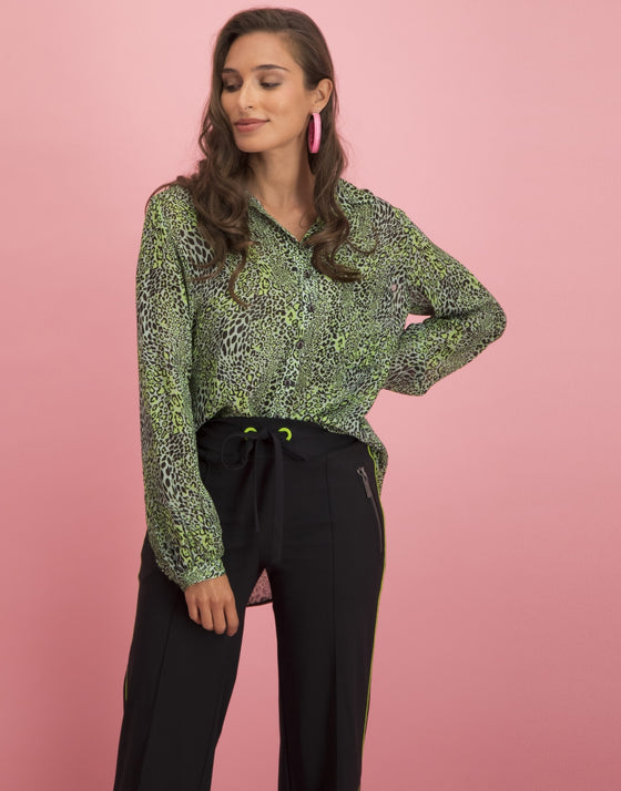 Alexis Blouse Animal | Green