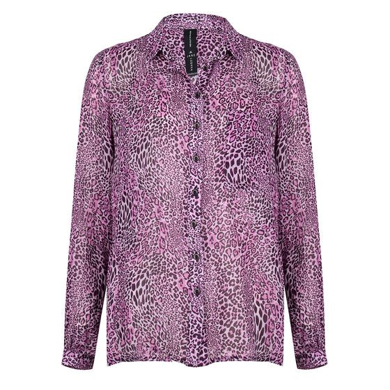 Alexis Blouse Animal | Fuxia