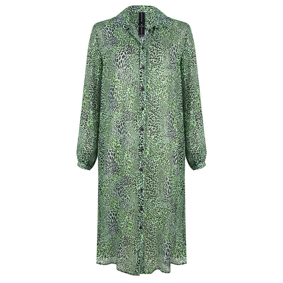 Abigail Shirt Dress Animal | Green