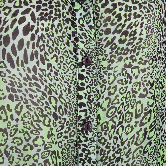 Abigail Shirt Dress Animal | Green