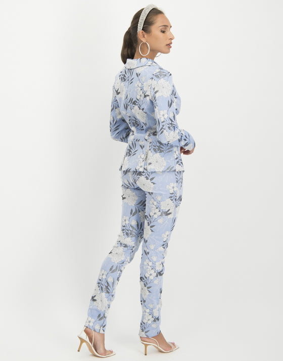 Lena Pants Floral | Blue