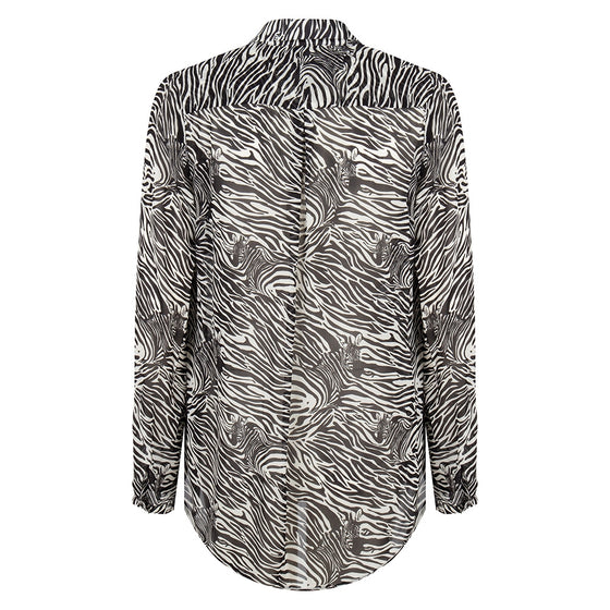 Alexis Blouse Zebra | White/Black