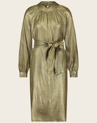 Dress Grace | Gold metallic shiny