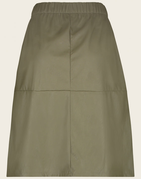 Leather Skirt Viki | Army