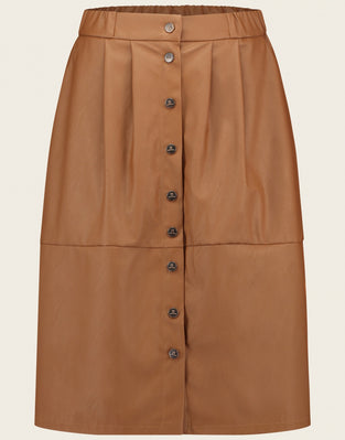 Leather Skirt Viki | Copper