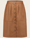 Leather Skirt Viki | Copper