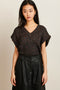 Sleeveless Sweater KN5777 | Black Melange