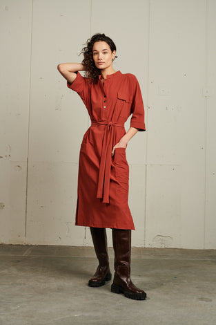 Dress Dakota Long | Brick