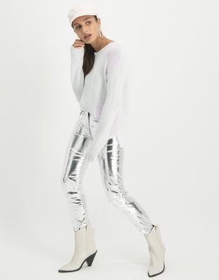 Edie Pants Silver | Off White