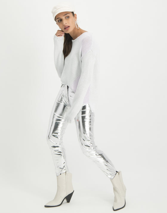 Edie Pants Silver | Off White