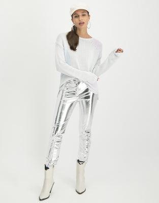 Edie Pants Silver | Off White