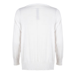 Stephanie Boat Neck Sweater Serena Sweater | White