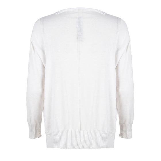 Stephanie Boat Neck Sweater Serena Sweater | White