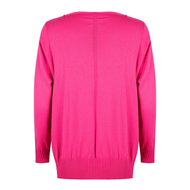 Stephanie Boat Neck Sweater Serena Sweater | Fuxia