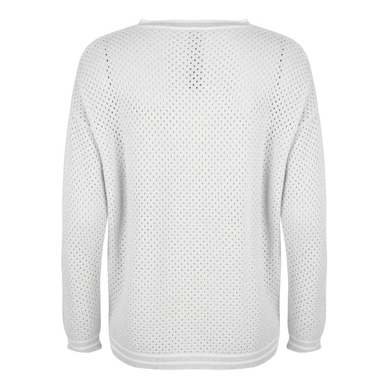 Elyse Perforated Sweater | Off White