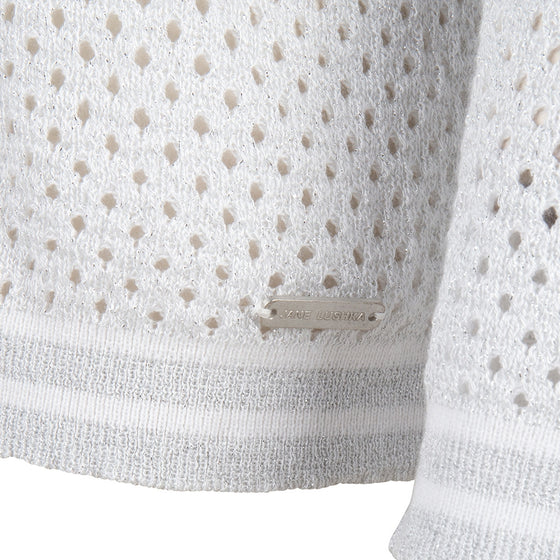 Elyse Perforated Sweater | Off White