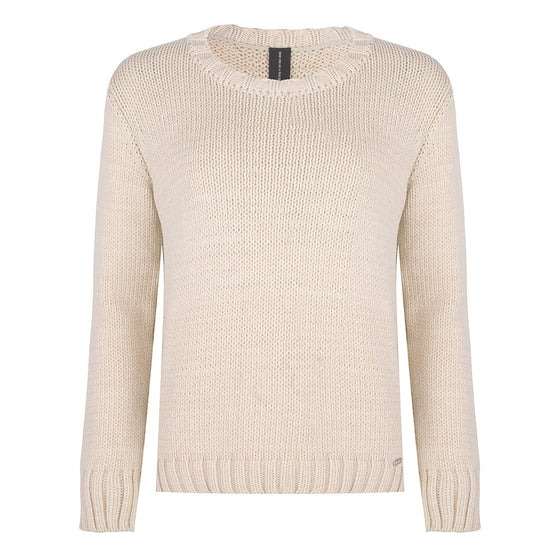 Claire Crew Neck Pullover | Ecru