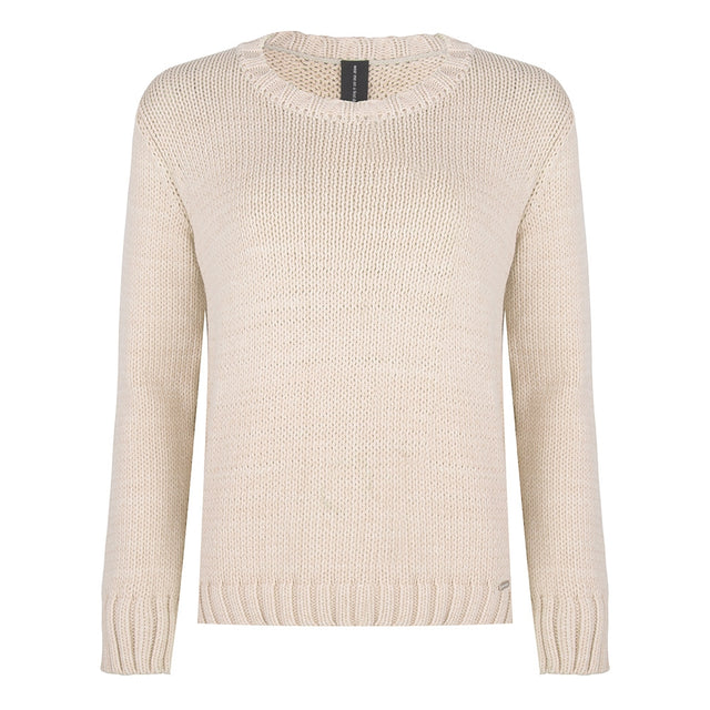 Claire Crew Neck Pullover | Ecru