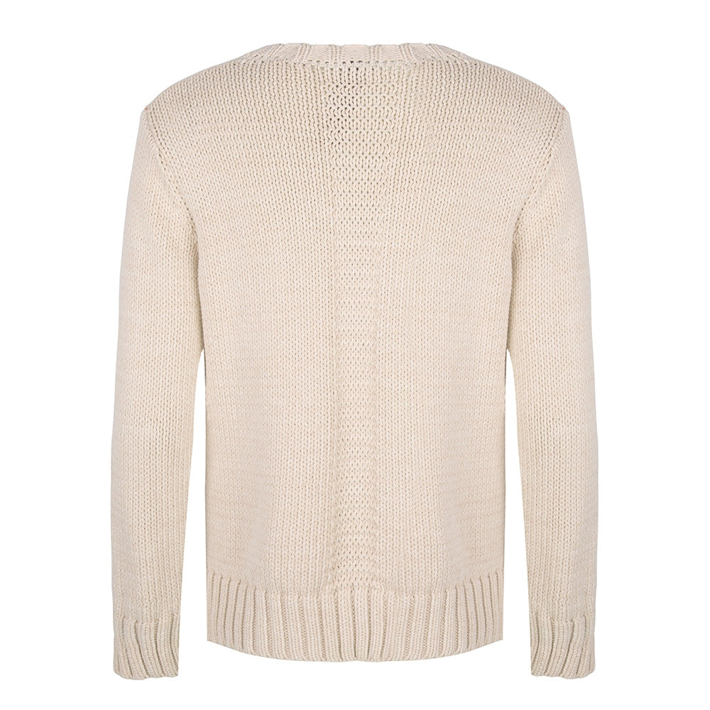 Claire Crew Neck Pullover | Ecru