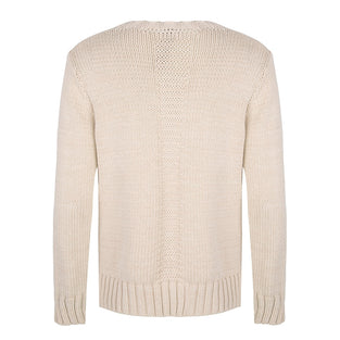 Claire Crew Neck Pullover | Ecru