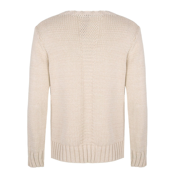 Claire Crew Neck Pullover | Ecru