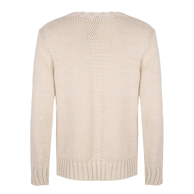 Claire Crew Neck Pullover | Ecru