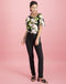 Flora Top Floral | Black