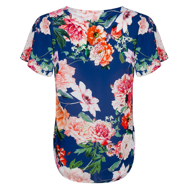 Flora Top Floral | Ink